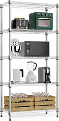 M MZG 1250 lbs 5 Tier Shelf Metal Storage Shelves Wire Rack Closet Organizers by MEIGAOPLASTICANDMETALHKCOLIMITED