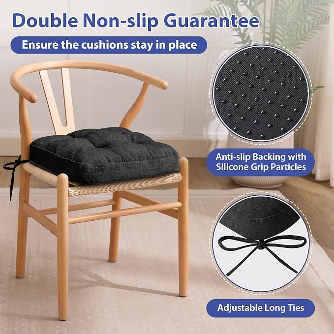 IASEAHK Chair Cushions for Dining Chairs, Dining Chair Cushions, Tufted Indoor - Image 4