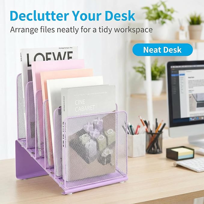 LEKETREE File Organizer for Desk, File Folder Organizer - Image 3