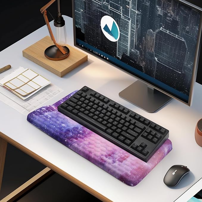 Ergonomic Keyboard Stand with Wrist Rest, Computer Wrist Support Pad, Tilted - Image 7