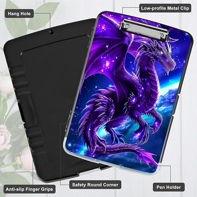 Purple Planet Dragon A4 Clipboard - Image 5