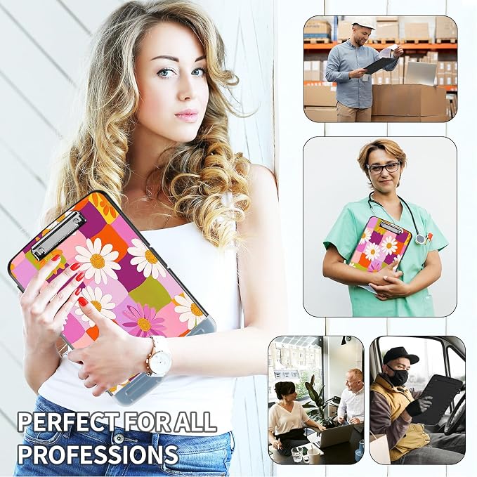 Clipboard with Storage & Pen Holder, Nursing Letter-Size 8.5x11 with - Image 2