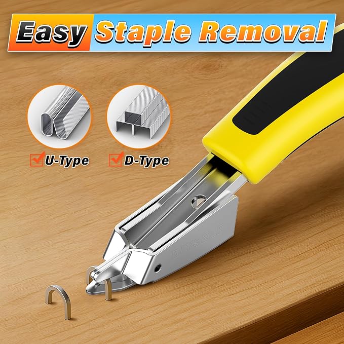 DIYSELF Staple Gun Heavy Duty 4-in-1 Upholstery Staple Gun - Image 6