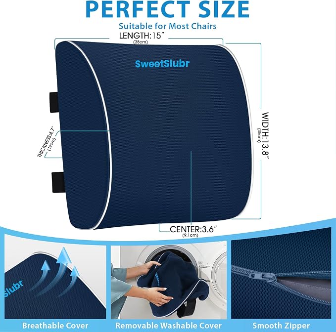 SweetSlubr Large Lumbar Support Pillow - Image 3