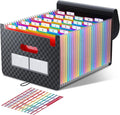 ThinkTex Accordion File Organizer, 26 Pockets Expanding File Folders, Monthly by ThinkTex