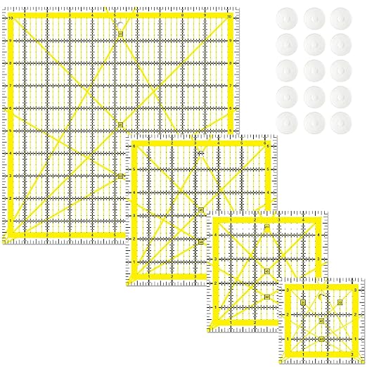 Quilting Rulers 4 Square Ruler Quilting Templates, Quilting Ruler Acrylic Rulers by Unknown