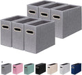 6 Packs Letter Size File Organizer, File Folders Organizer, Fabric Storage Box by ComfortKeeper