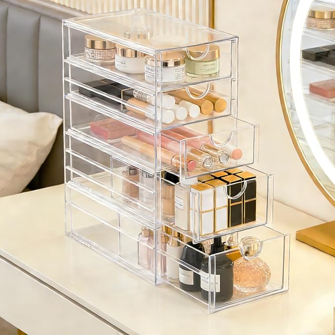 Prsildan Hair Accessories Organizer Acrylic Drawer - Image 8