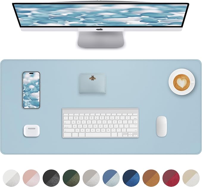 PU Leather Desk Mat Protector by AFIING