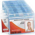 Mifflin-USA Horizontal ID Name Badge Holder, Waterproof and Resealable Plastic by MIFFLIN