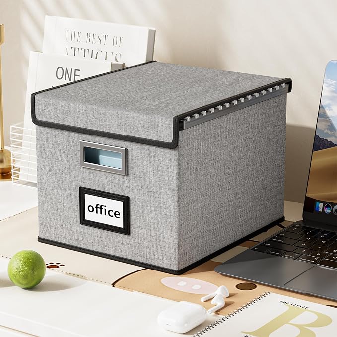 Collapsible File Storage Organizer Boxes - Image 4
