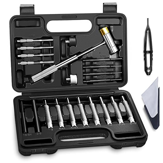 BESTNULE Punch Set, Punch Tools, Roll Pin Punch Set, Made of Solid Material by BESTNULE