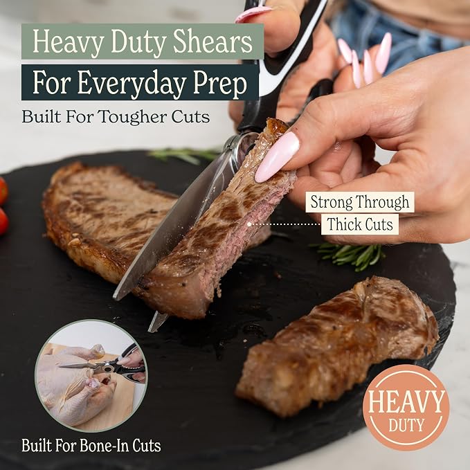 Heavy Duty Kitchen Shears With Sharpener - Image 2
