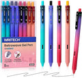 WRITECH Black Ink Gel Pens: 8-Pack Retrowave 0.5mm Fine Point Pens by WRITECH