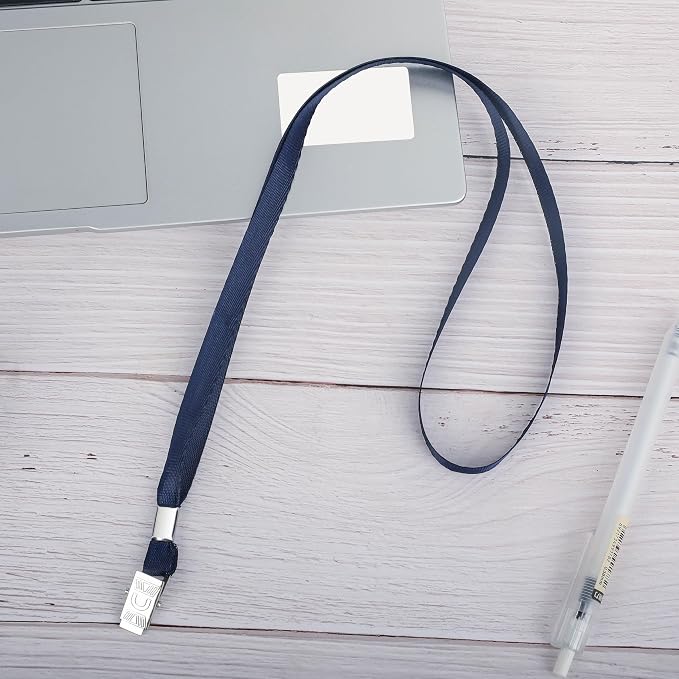 LOCONHA 100 Pack Navy Blue lanyards Lanyards - Image 5