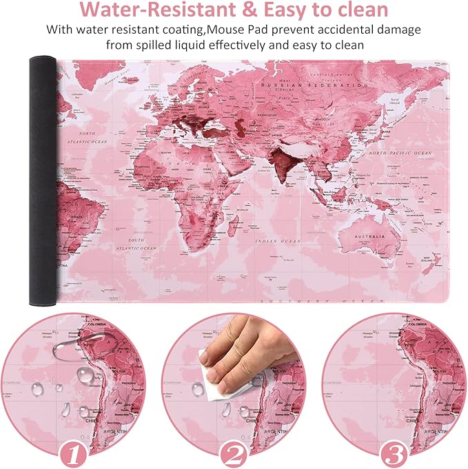 iCasso Extended Gaming Mouse Pad, Large 3mm Non-Slip Rubber Base Mousepad - Image 4