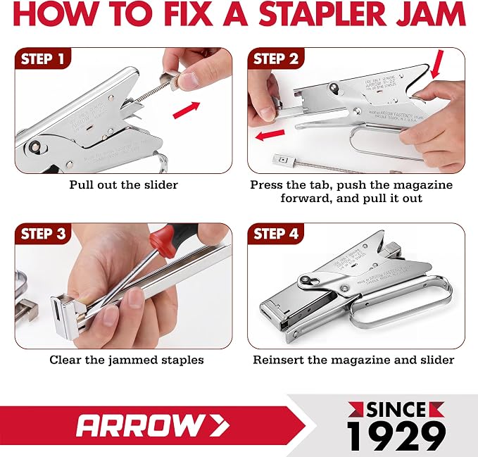 Arrow Fastener P22 Heavy Duty Handheld Plier Stapler - Image 5