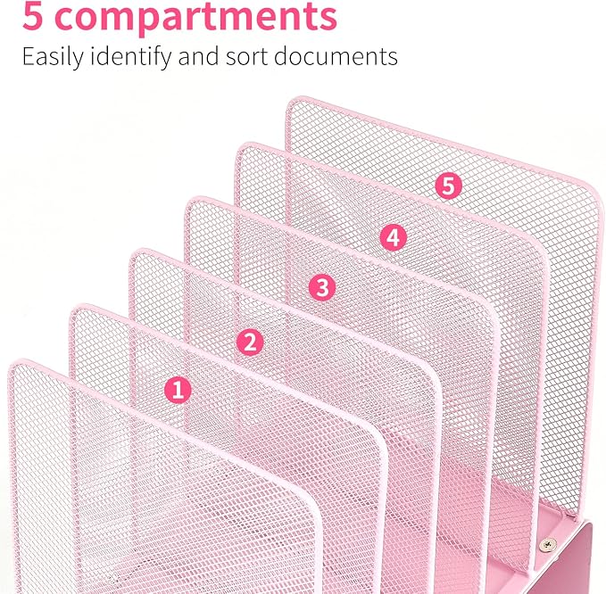 LEKETREE File Organizer for Desk, Desk Organizer - Image 2