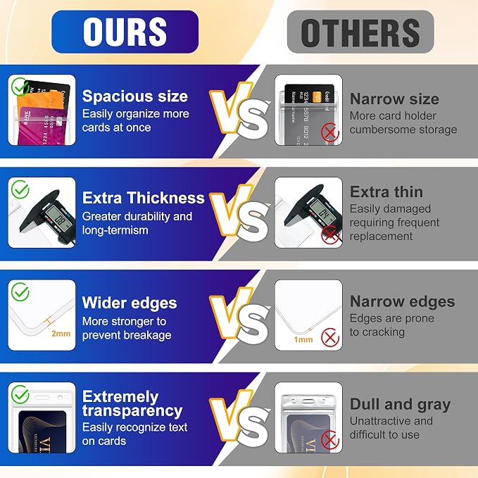 50Pack Vertical ID Badge Holder - Image 6