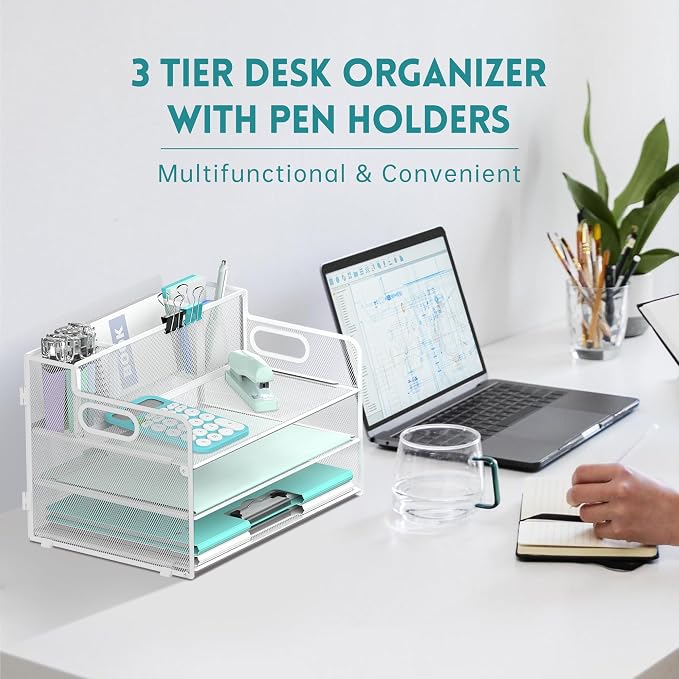 SUPEASY 3 Tier Desk Organizer - Image 2