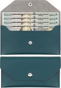 1 Pieces Money Saving Binder, Dark Green PU Leather Cash Envelopes Cash Wallet by Unknown