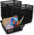 Zhehao 14 x 10 x 3 Inch 16 Pack Paper Organizer Basket Small Plastic Storage by Zhehao