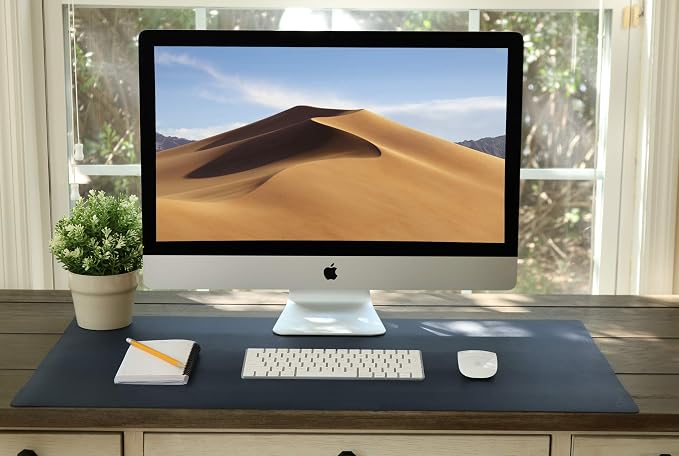 Vine Creations Leather Desk Mat Large 36" x 20", Desk Protector Mat, PU Leather - Image 6
