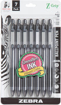 Zebra Pen Z-Grip Retractable Ballpoint Pen, Smooth-Flowing Black Ink, 1.0mm by ZebraPen