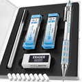 Nicpro Blocky Gear 0.7 mm Mechanical Pencil, Metal Drafting Pencil by Nicpro