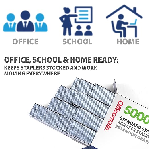 Officemate Standard Staples, 5 Boxes General Purpose Staple, 5000 Staples/Box - Image 6