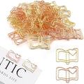 50 Pcs Book Shape Paper Clips, Small Cute Paper Clips, Fun Shape Paperclips by Unknown