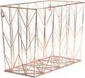 U Brands Hanging File Desk Organizer, Rose Gold Wire Metal by UBrands