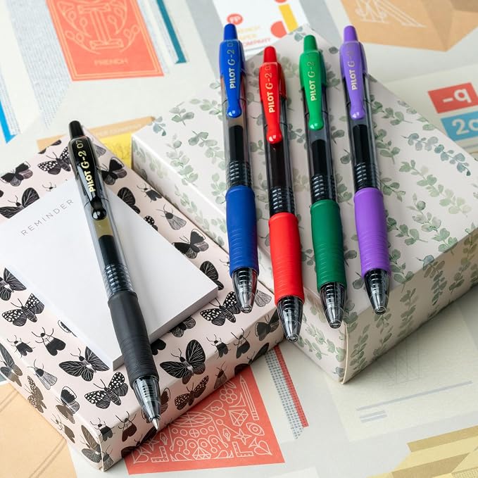 Pilot G2 Pens, Premium Refillable And Retractable Gel Ink Pens Fine Point 0.7mm - Image 2