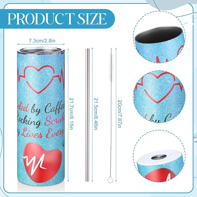 Sieral 7 Pcs Graduation Gifts for Women Nurse Appreciation Gifts Set Canvas - Image 2