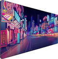 Japanese City Big Desk Mat Large Office Desk Pad, Durable Extended Mouse Mat by CustomerFirstServiceFirst