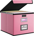 Portable Leather File Organizer Boxes by Huolewa