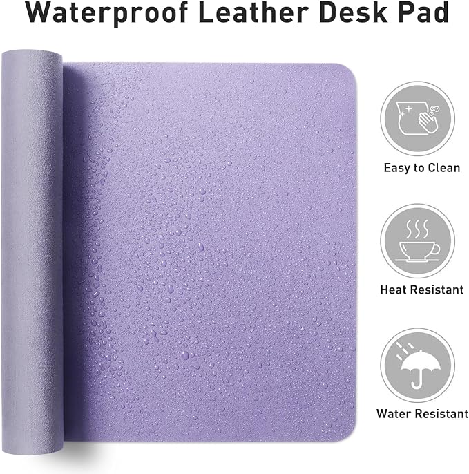 Aothia Faux Leather Desk Mat | Creates One Clean Surface - Image 7