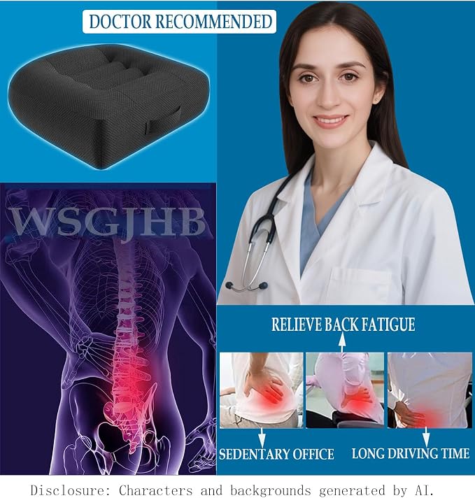 WSGJHB Car Booster Seat Cushion Posture Cushion - Image 4