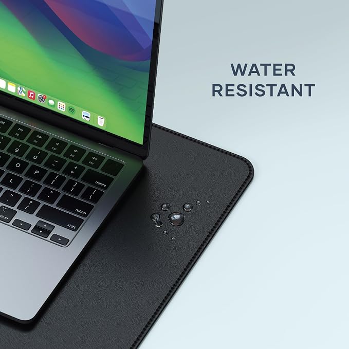Satechi Vegan Leather Desk Mat, Large Mouse Pad Scratch and Water Resistant - Image 3