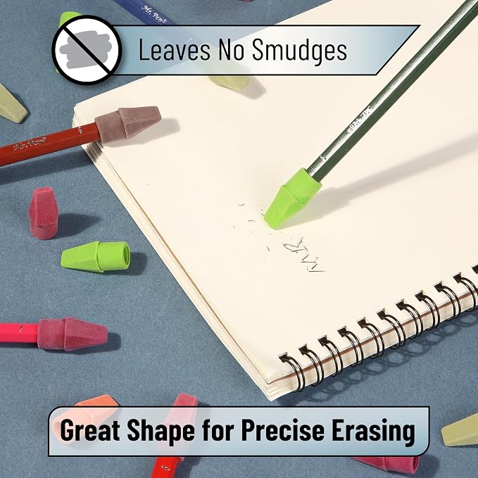 Mr. Pen- Pencil Erasers Toppers, 500 Pack, Latex Free, No Smudge | Mr Pen - Image 5