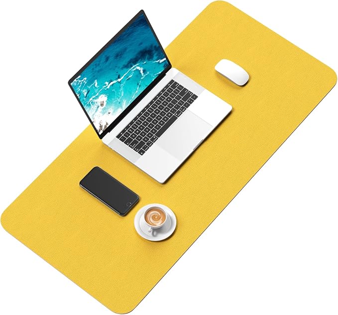 Hsurbtra Desk Pad, XL Extended Mouse Pad, Waterproof Desktop Blotter Protector - Image 2