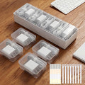 8 Individual Cable Organizer Boxes by Unknown