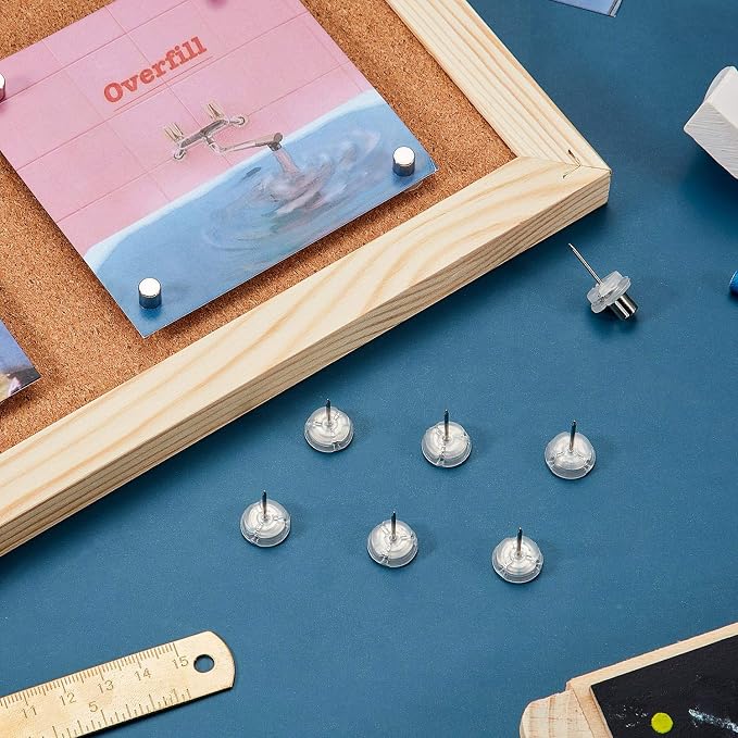 Outus 20 Sets Magnetic Push Pin Magnet Thumb Tack Poster Hanger Thumb Tacks - Image 7