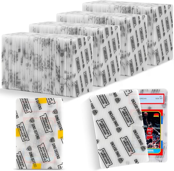 Card Protectors Trading Cards Shipping Supplies, Plastic Semi Rigid Card Holder by Storage+Standard