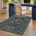 Washable Floral Small 3x4 Office Chair Mat by JTJ