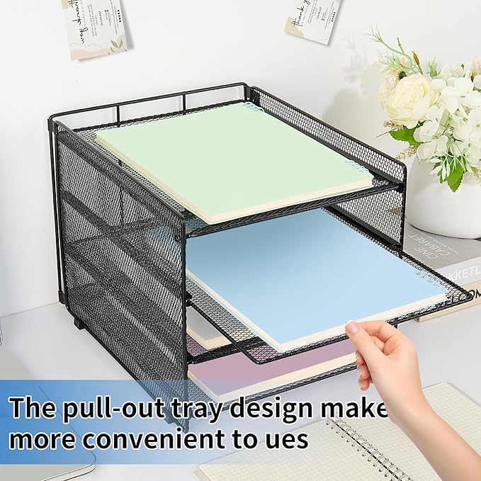 OPNICE 4-Tier Paper Organizer Letter Tray, Desk Organizers and Accessories - Image 5