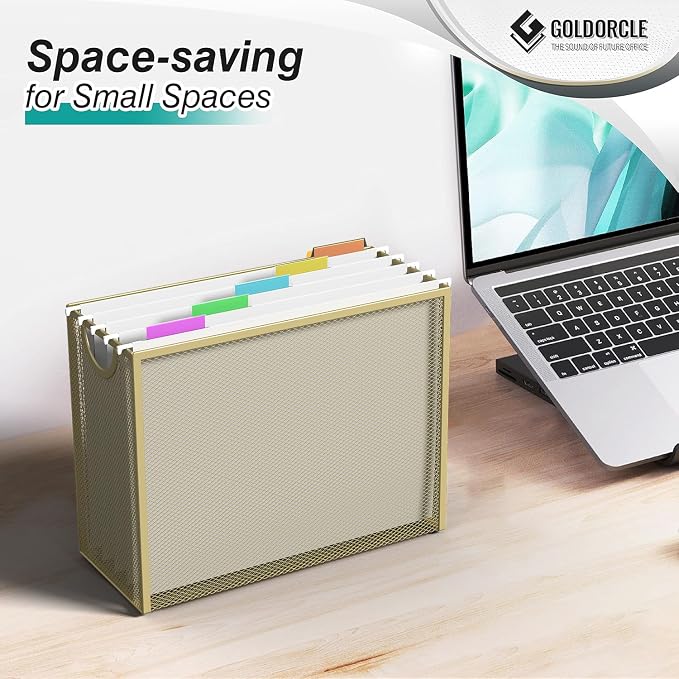 Hanging File Organizer, Letter-Size File Holder Filing Box - Image 5