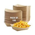 2lb Natural Kraft Paper Food Trays by Unknown