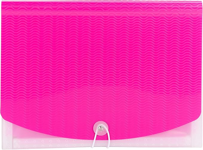 Smead Poly Expanding File, 6 Dividers, Flap and Cord Closure, Letter Size - Image 2