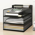 Natwind 3-Tier Stackable Metal Mesh Letter Paper Tray Organizer, Mail Tray by Natwind